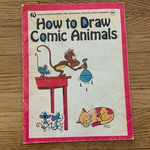 1978 How to Draw Comic Animals by Saturday Evening Post